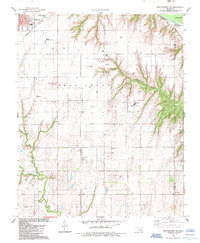 1985 Map of Weatherford NW, Custer County, OK — High-Res | Pastmaps